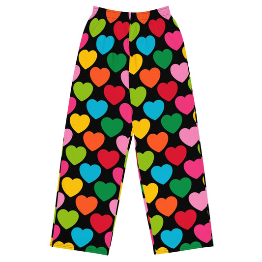 ELLIE LOVE mix black - Pants - Bold Heart Print