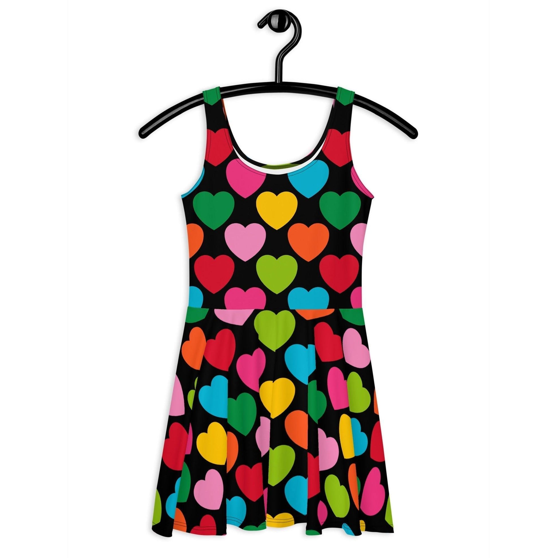 ELLIE LOVE mix black - Skater Dress - SHALMIAK