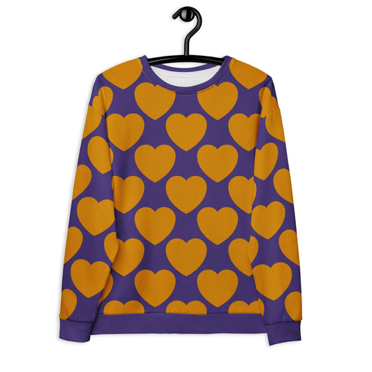 ELLIE LOVE orange purple - Sweatshirt - SHALMIAK