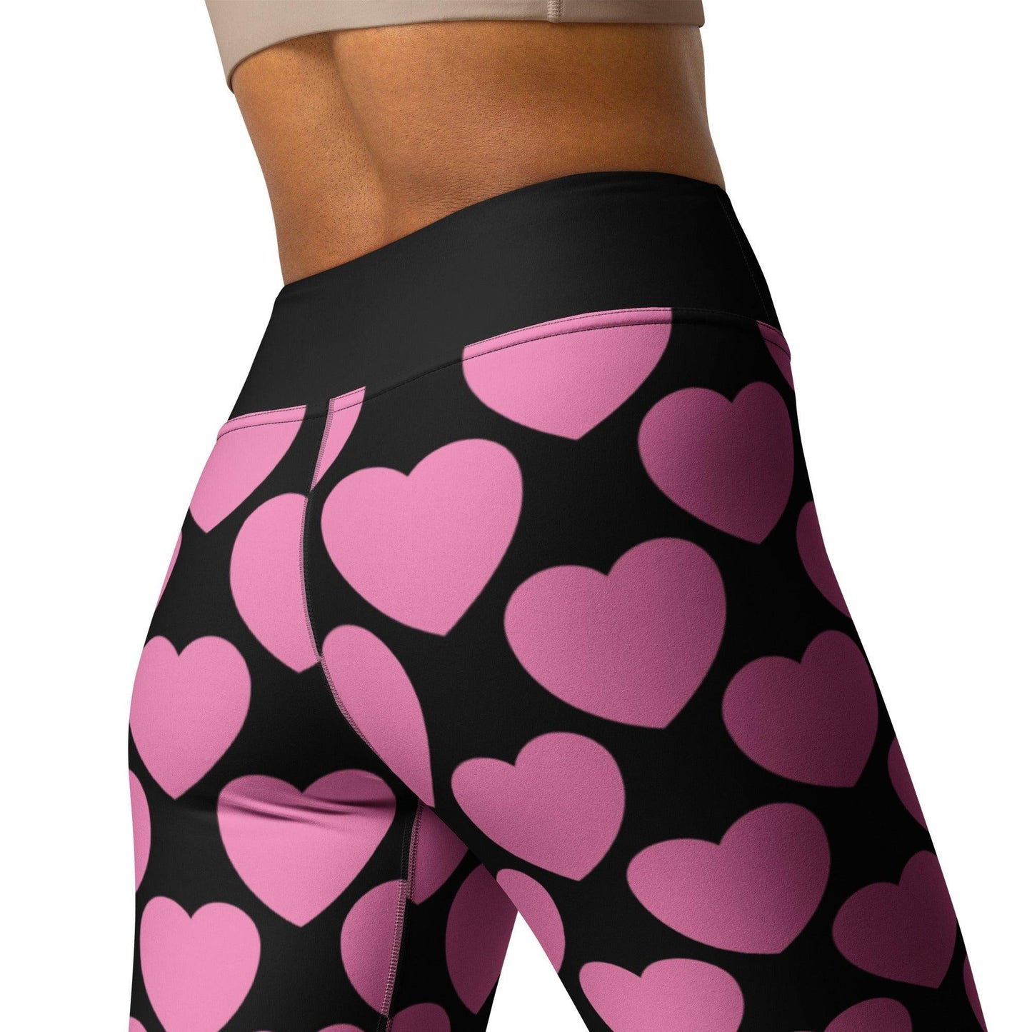 ELLIE LOVE pink black - 2 - Yoga Leggings - SHALMIAK