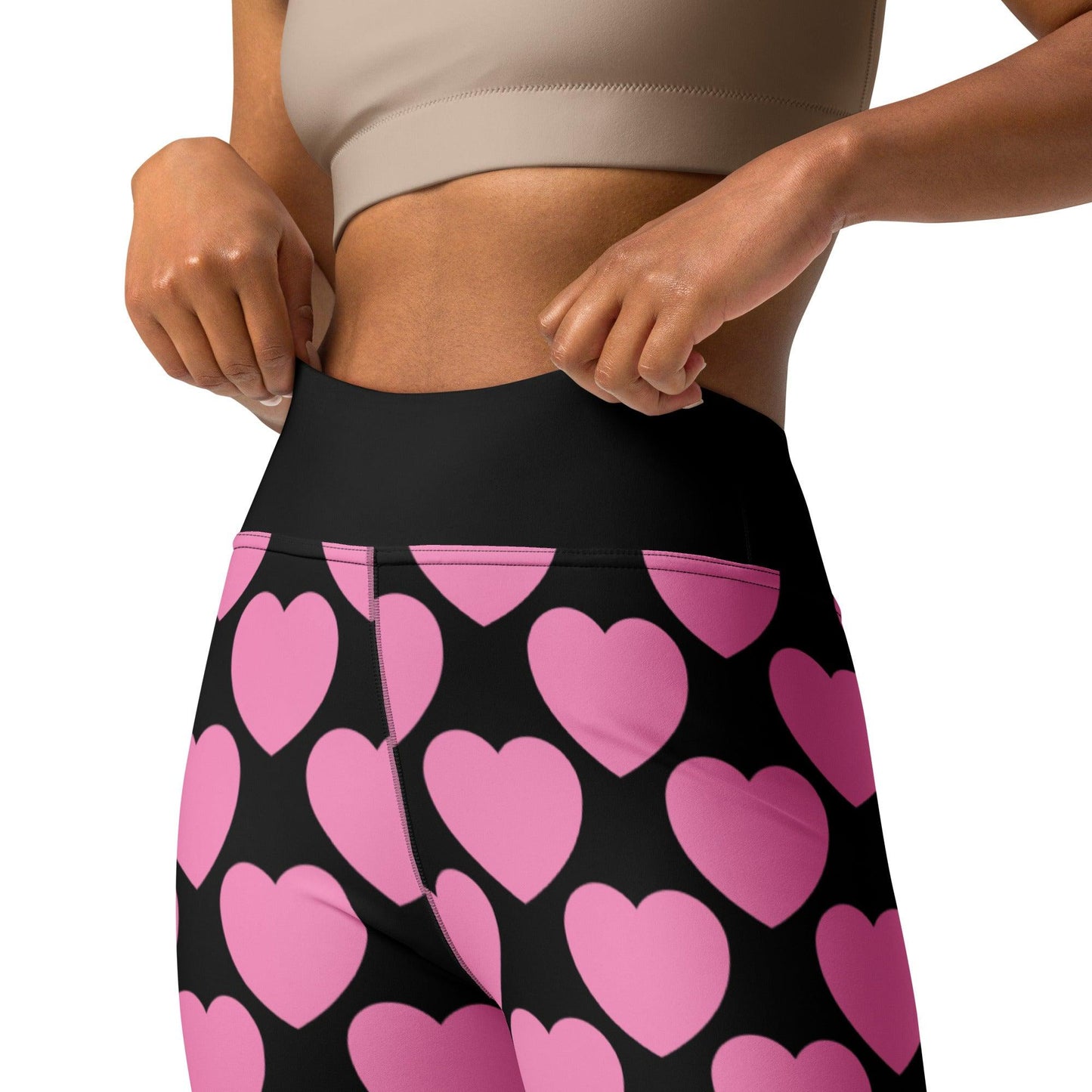 ELLIE LOVE pink black - 2 - Yoga Leggings - SHALMIAK