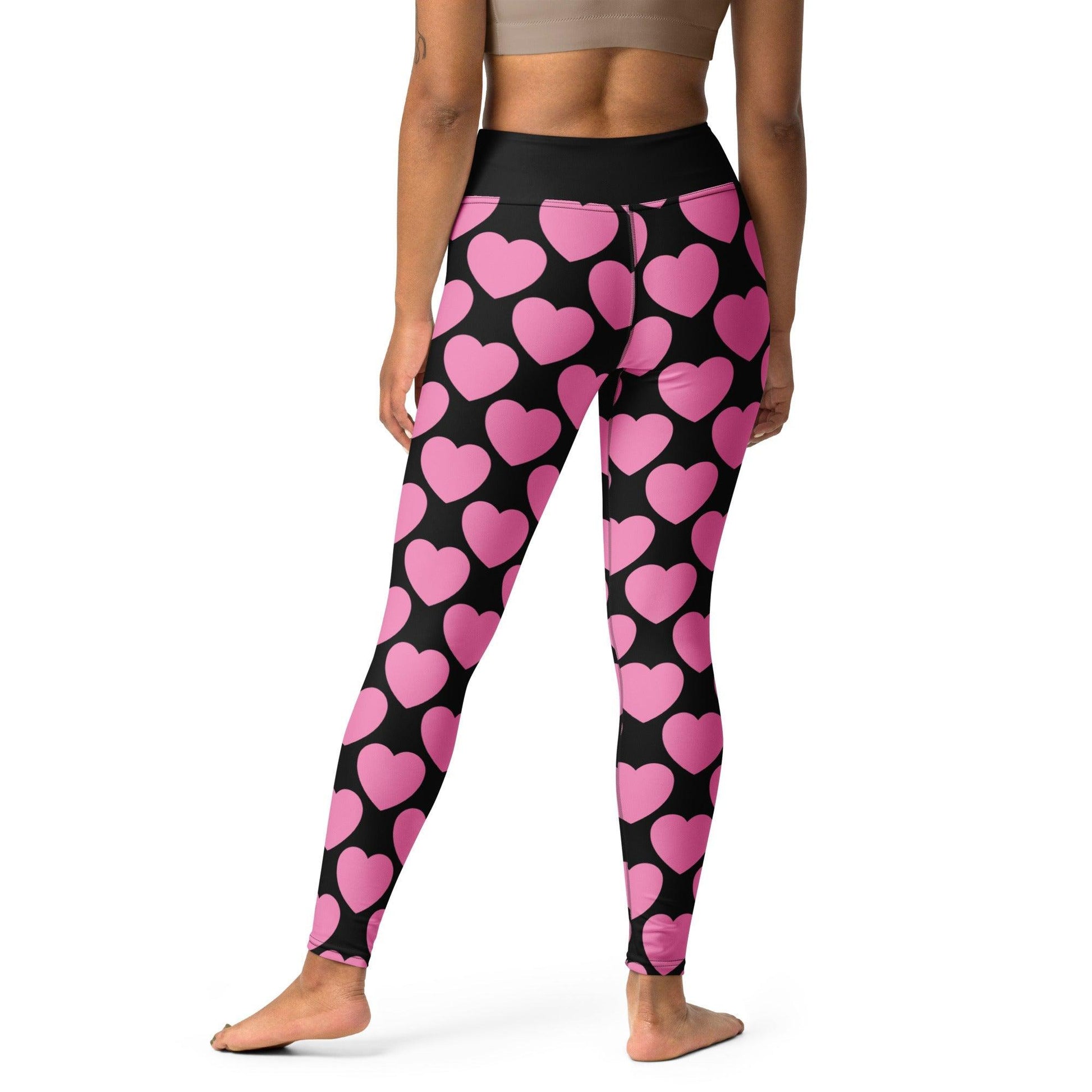 ELLIE LOVE pink black - 2 - Yoga Leggings - SHALMIAK