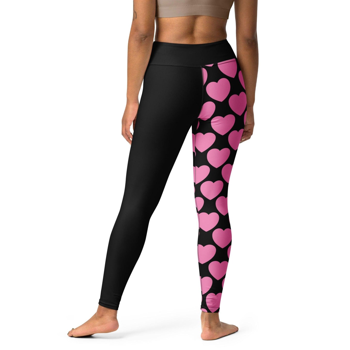 ELLIE LOVE pink black - Yoga Leggings - SHALMIAK