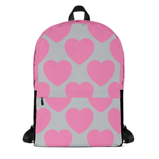 ELLIE LOVE pink grey - Backpack - SHALMIAK