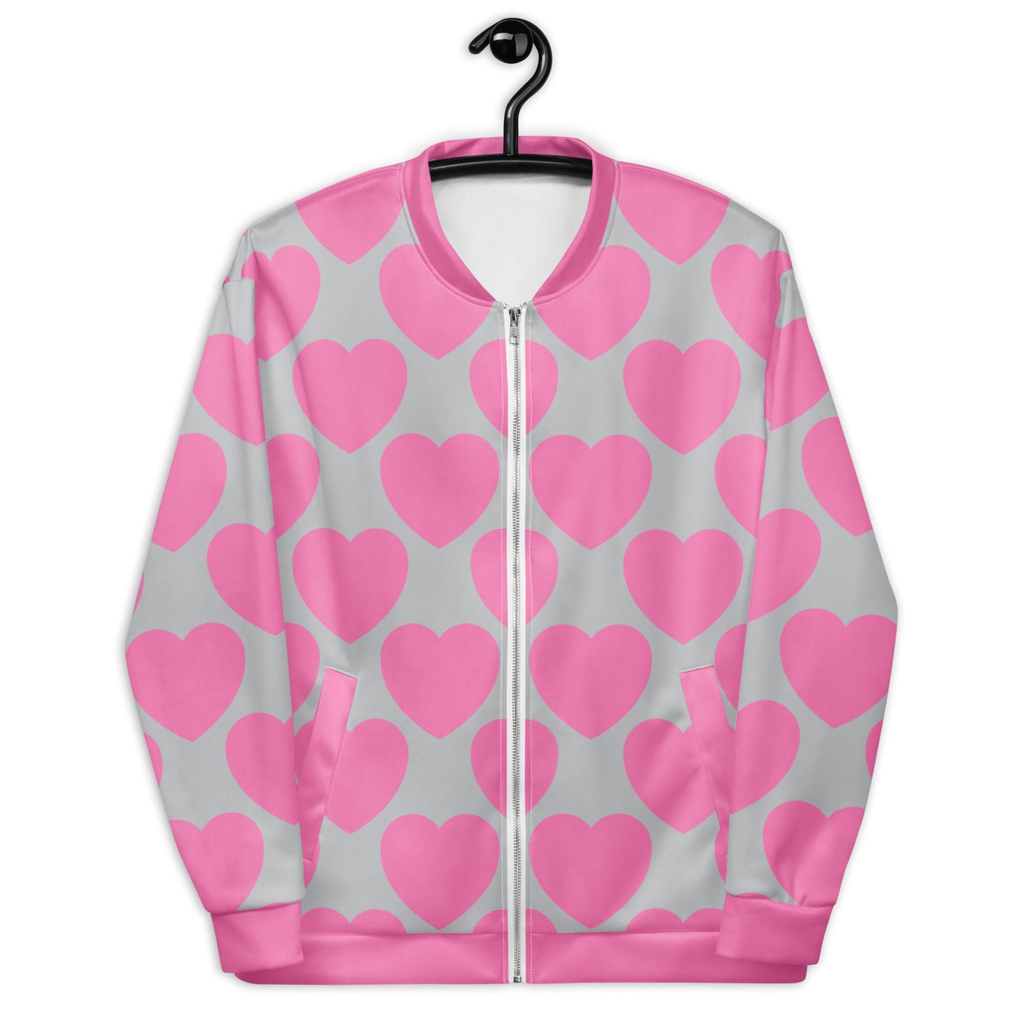 ELLIE LOVE pink grey - Bomber Jacket - SHALMIAK
