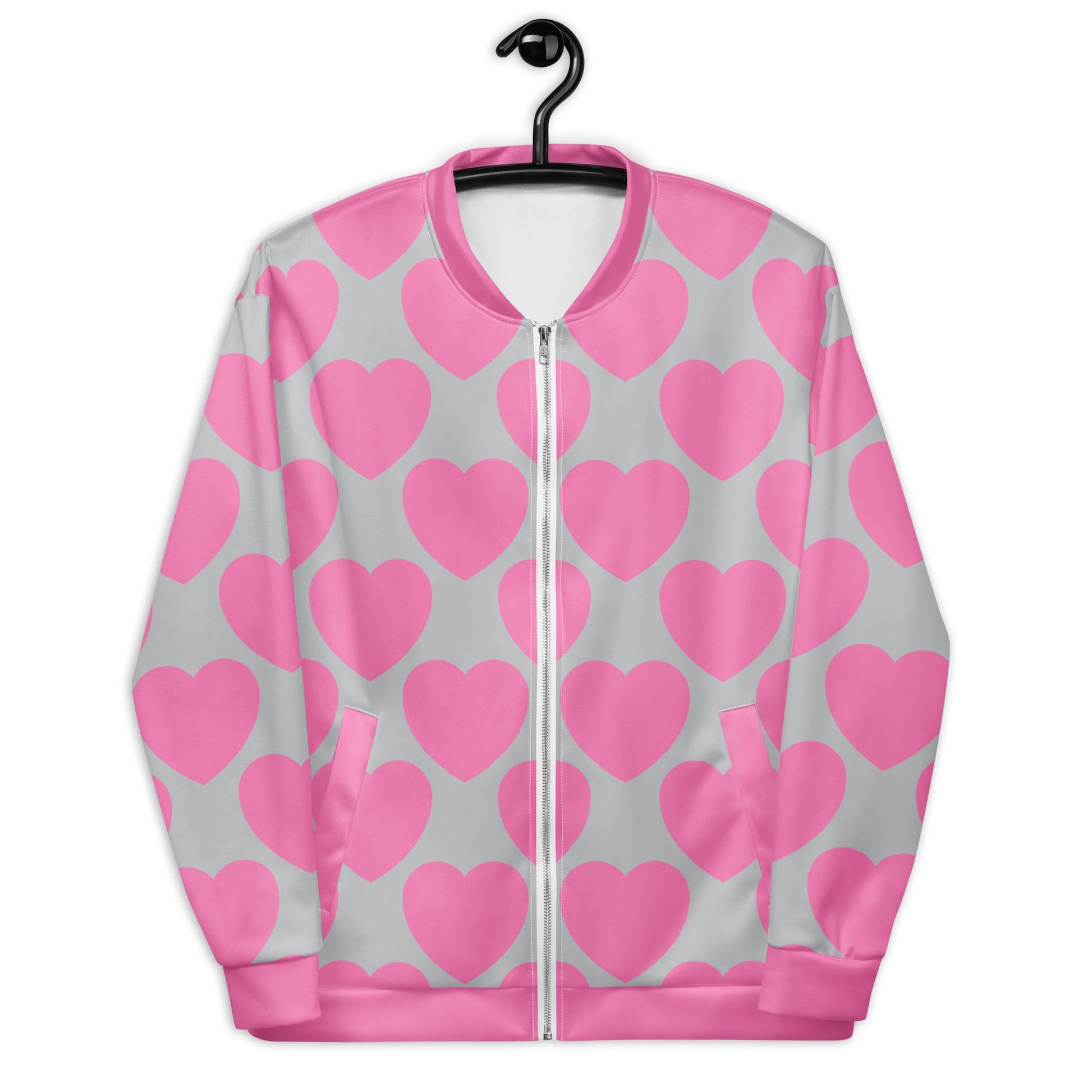 ELLIE LOVE pink grey - Bomber Jacket - SHALMIAK