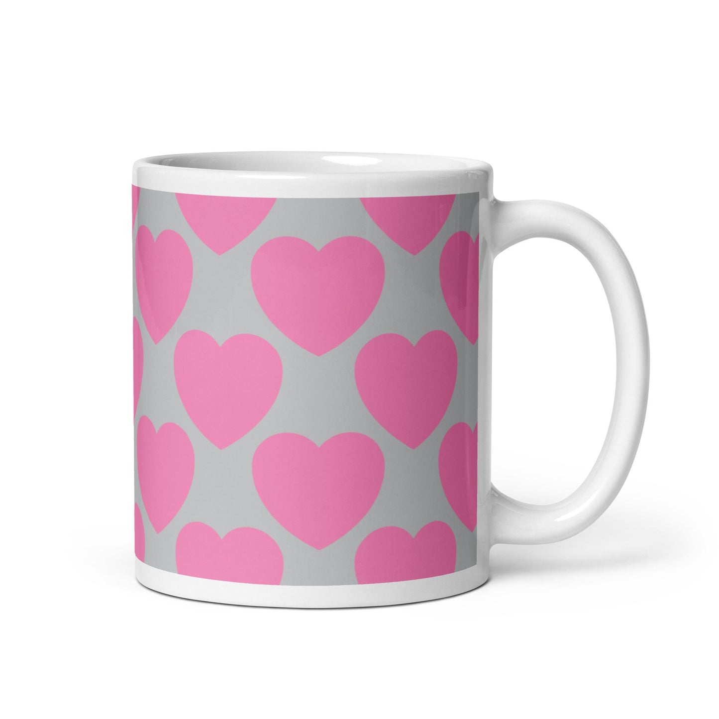ELLIE LOVE pink grey - Mug - SHALMIAK