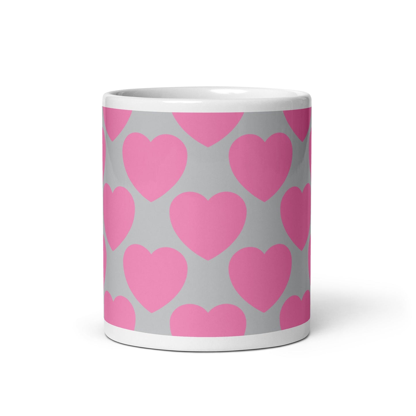 ELLIE LOVE pink grey - Mug - SHALMIAK