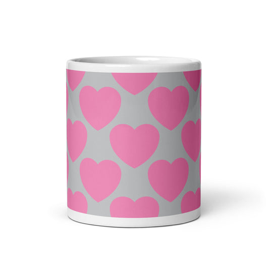 ELLIE LOVE pink grey - Mug - SHALMIAK