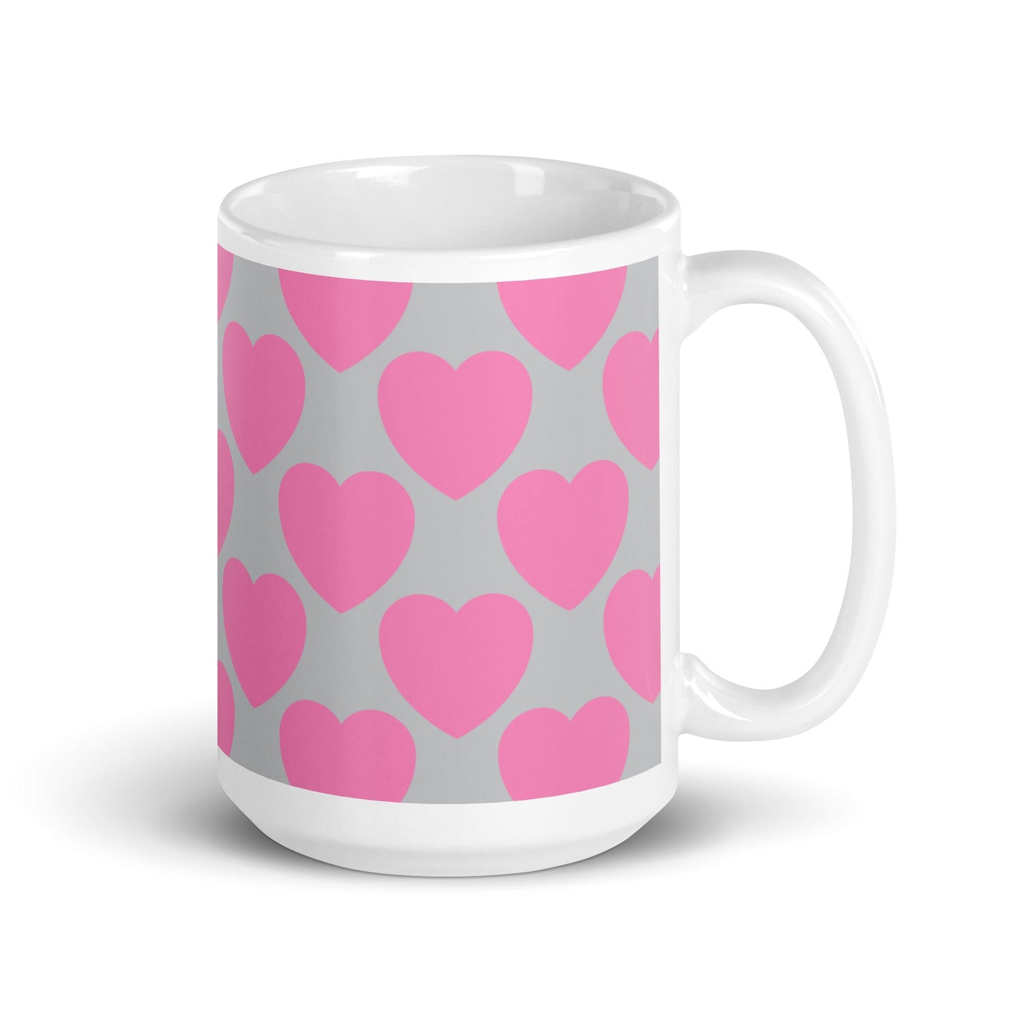 ELLIE LOVE pink grey - Mug - SHALMIAK