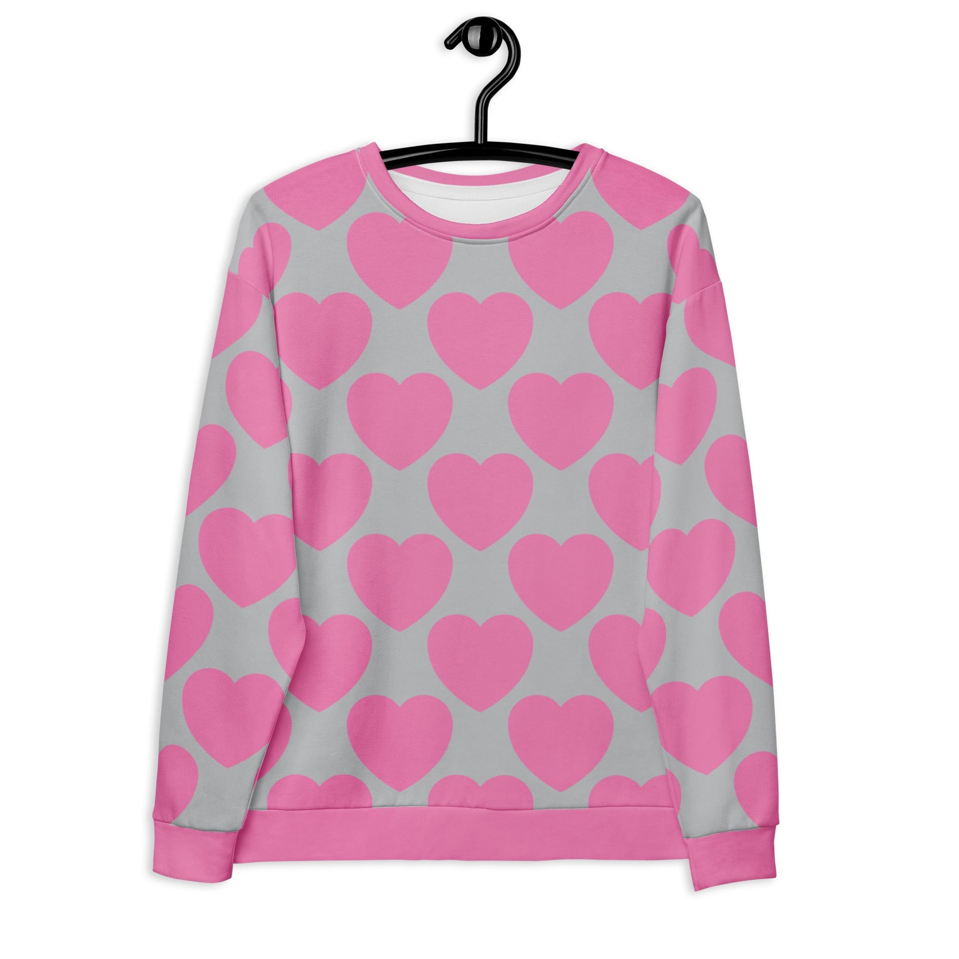 ELLIE LOVE pink grey - Sweatshirt - SHALMIAK
