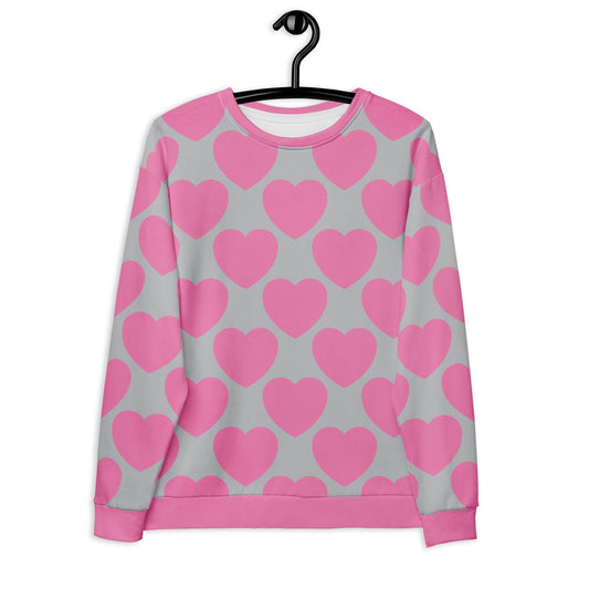 ELLIE LOVE pink grey - Sweatshirt - SHALMIAK