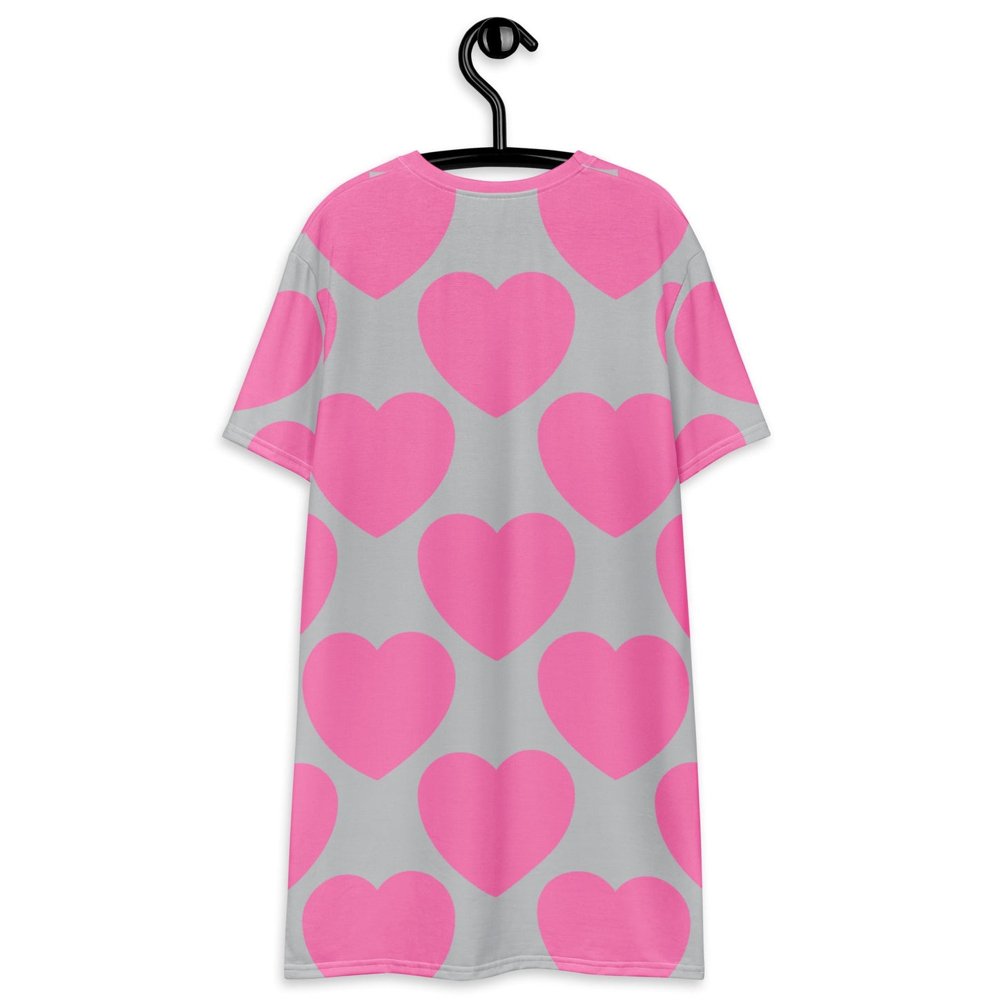 ELLIE LOVE pink grey - T-Shirt Dress - SHALMIAK