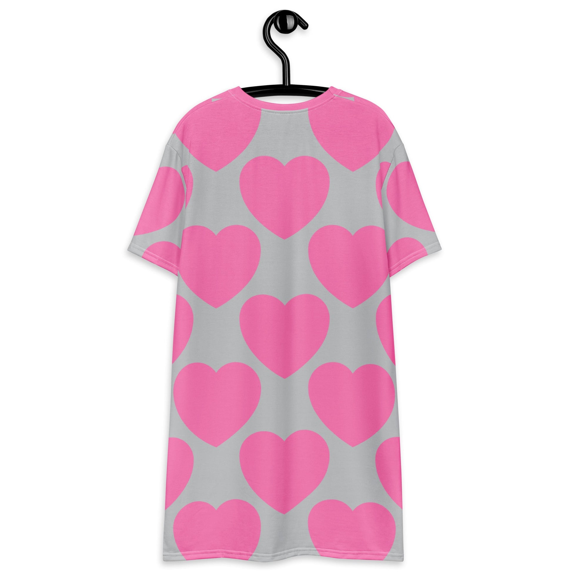 ELLIE LOVE pink grey - T-Shirt Dress - SHALMIAK