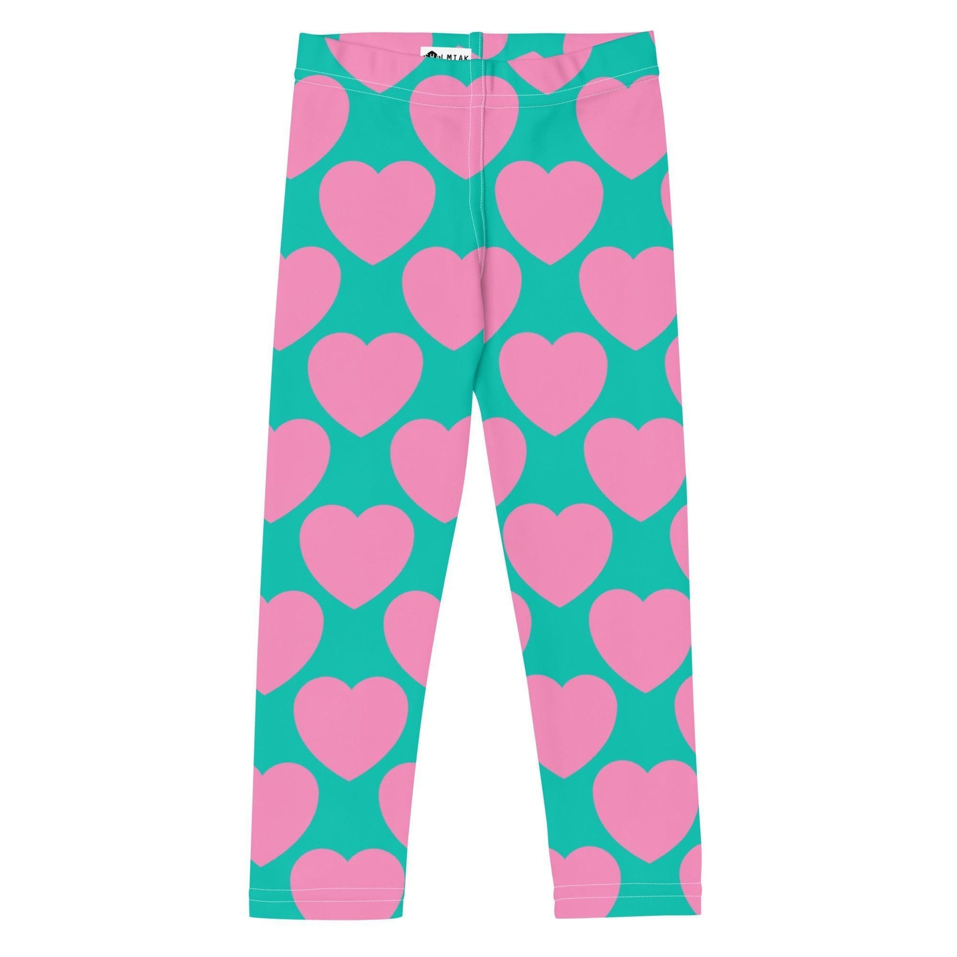 ELLIE LOVE pink mint - 2 - Kids' Leggings - SHALMIAK