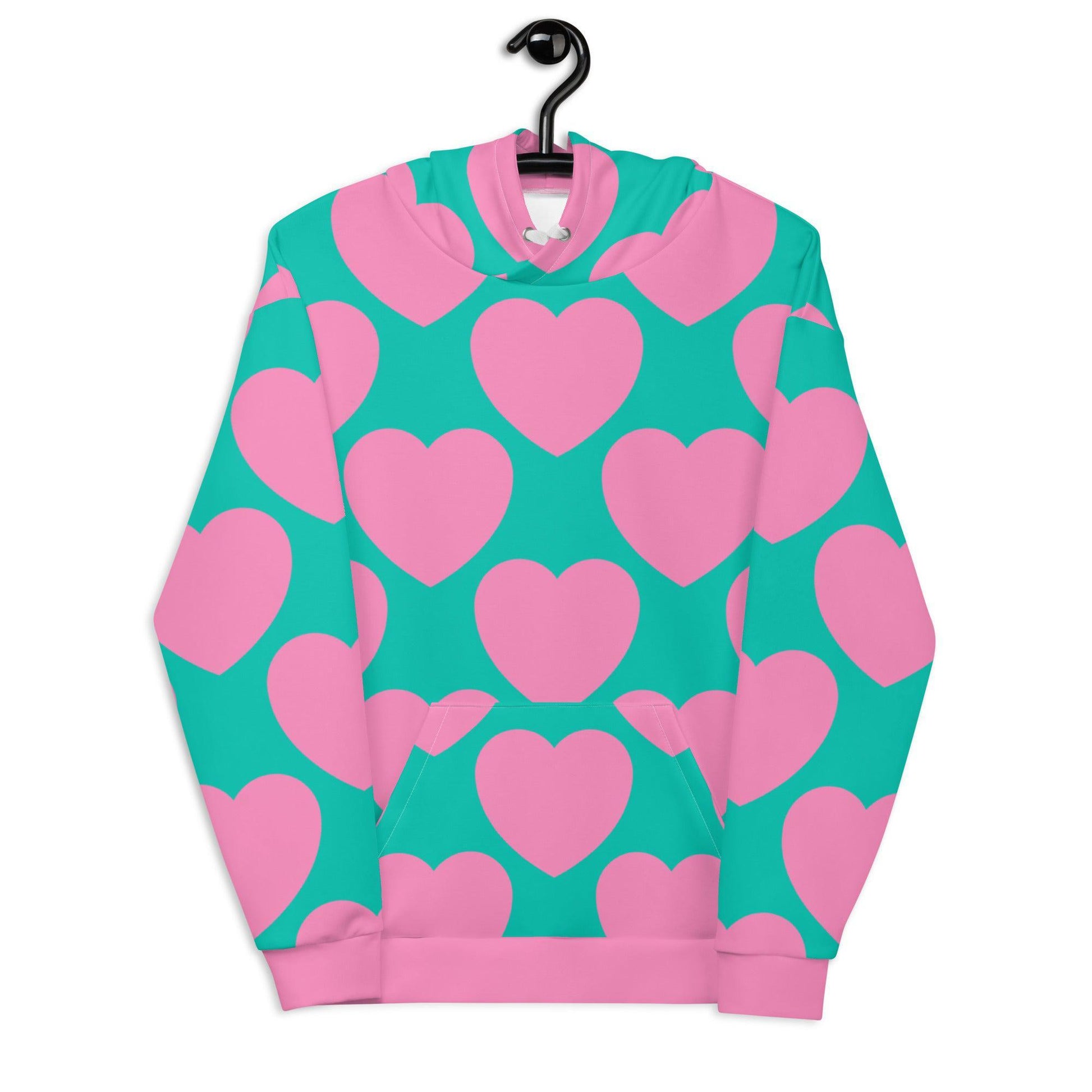 ELLIE LOVE pink mint - Hoodie - SHALMIAK