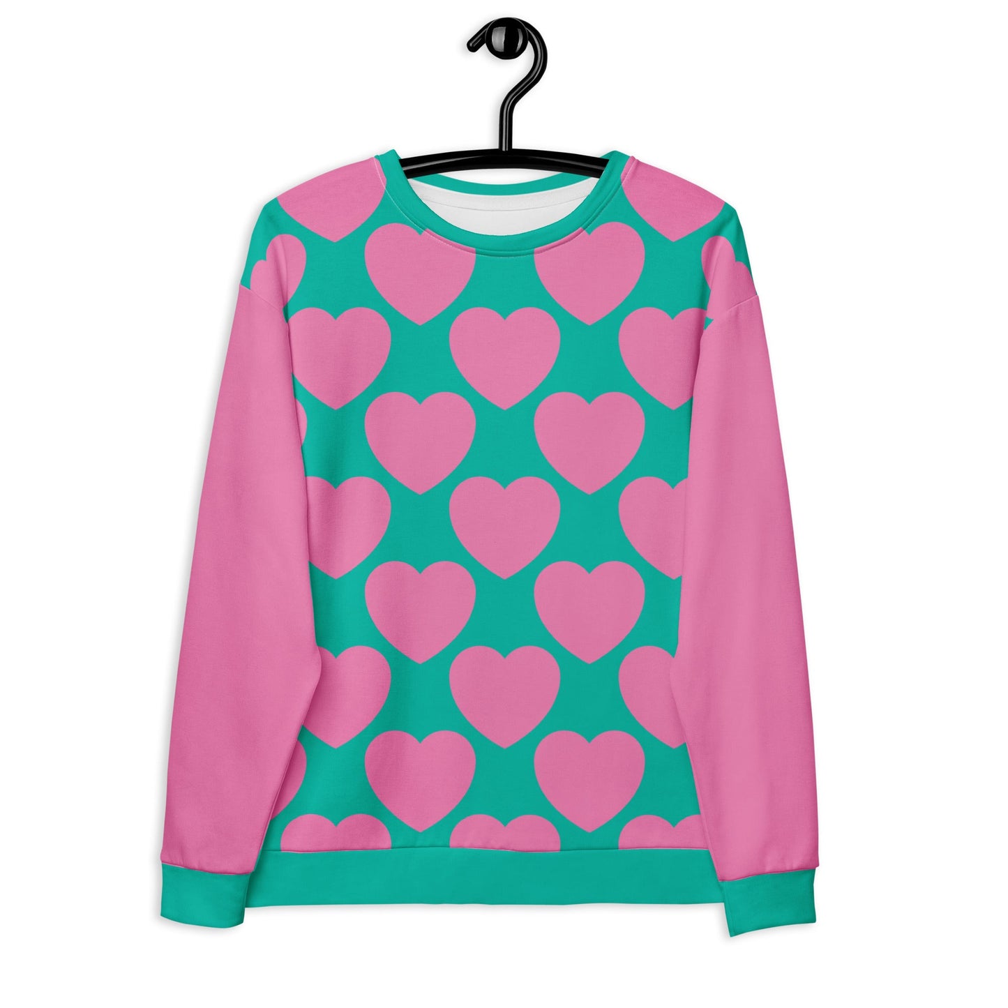 ELLIE LOVE pink mint - Sweatshirt - SHALMIAK