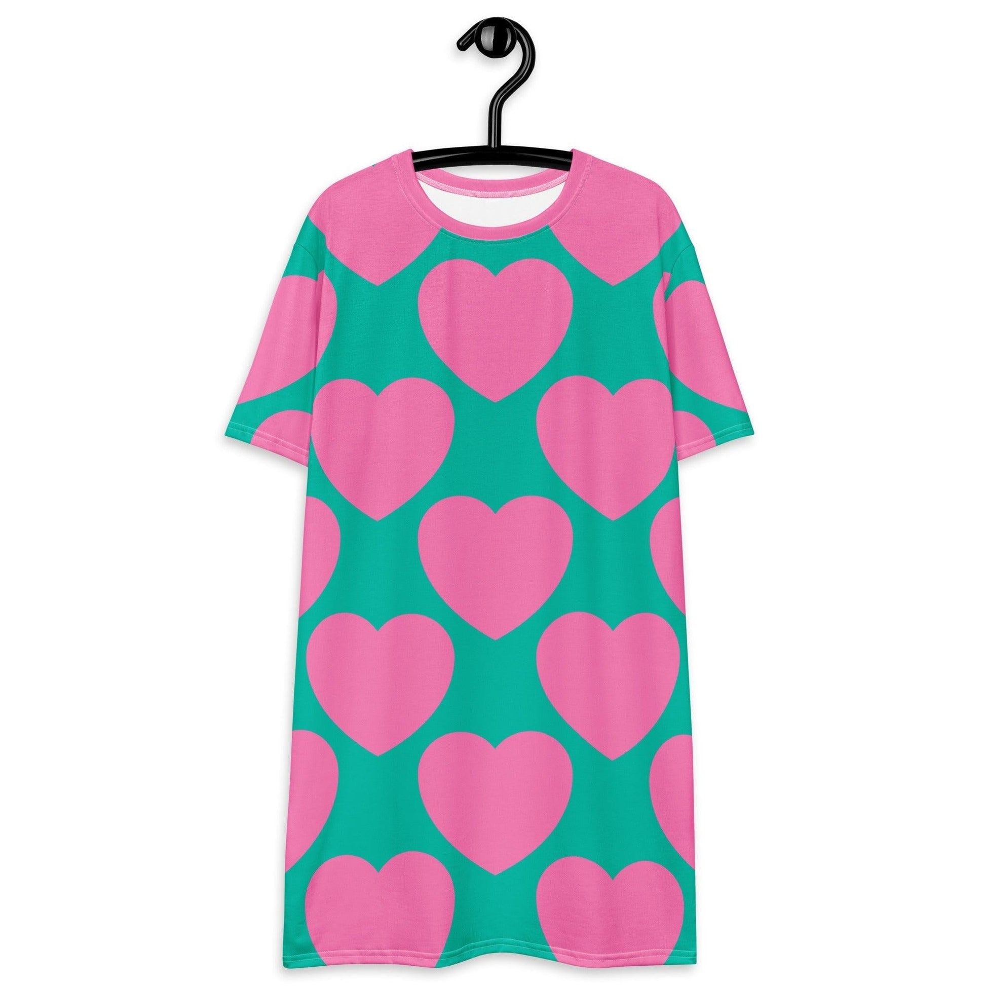 ELLIE LOVE pink mint - T-Shirt Dress - SHALMIAK