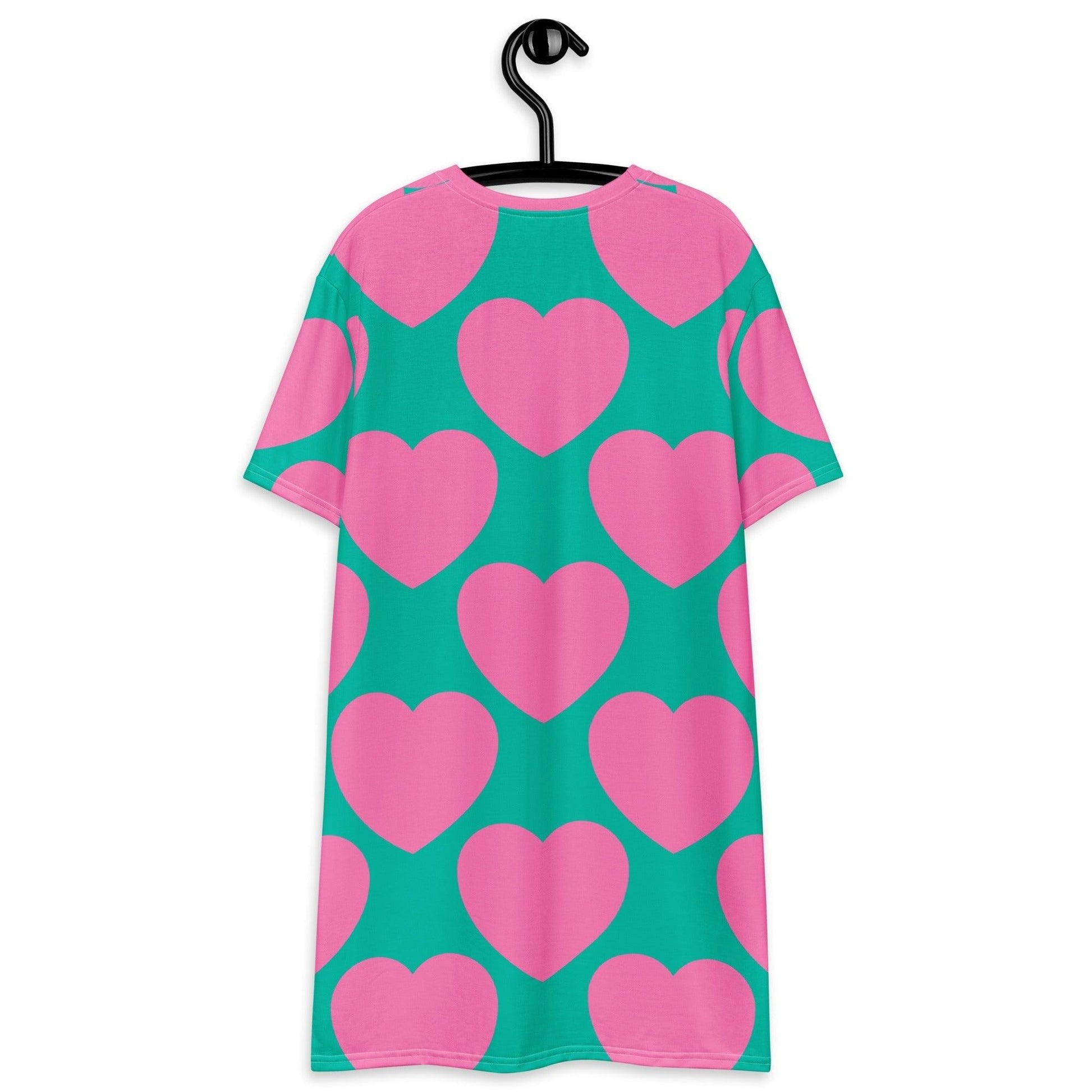 ELLIE LOVE pink mint - T-Shirt Dress - SHALMIAK
