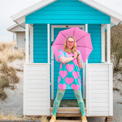 ELLIE LOVE pink mint - T-Shirt Dress - SHALMIAK