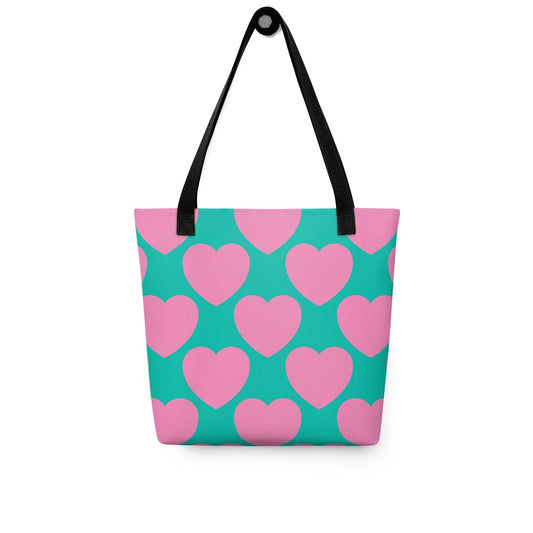 ELLIE LOVE pink mint - Tote Bag - SHALMIAK
