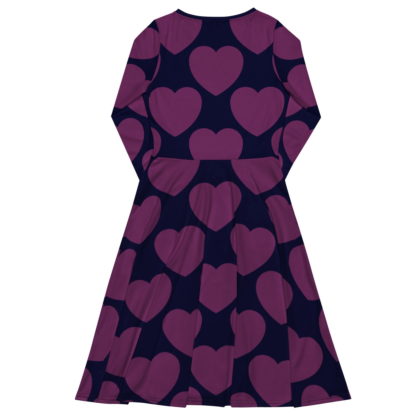 ELLIE LOVE plum - Midi Dress With Pockets - SHALMIAK