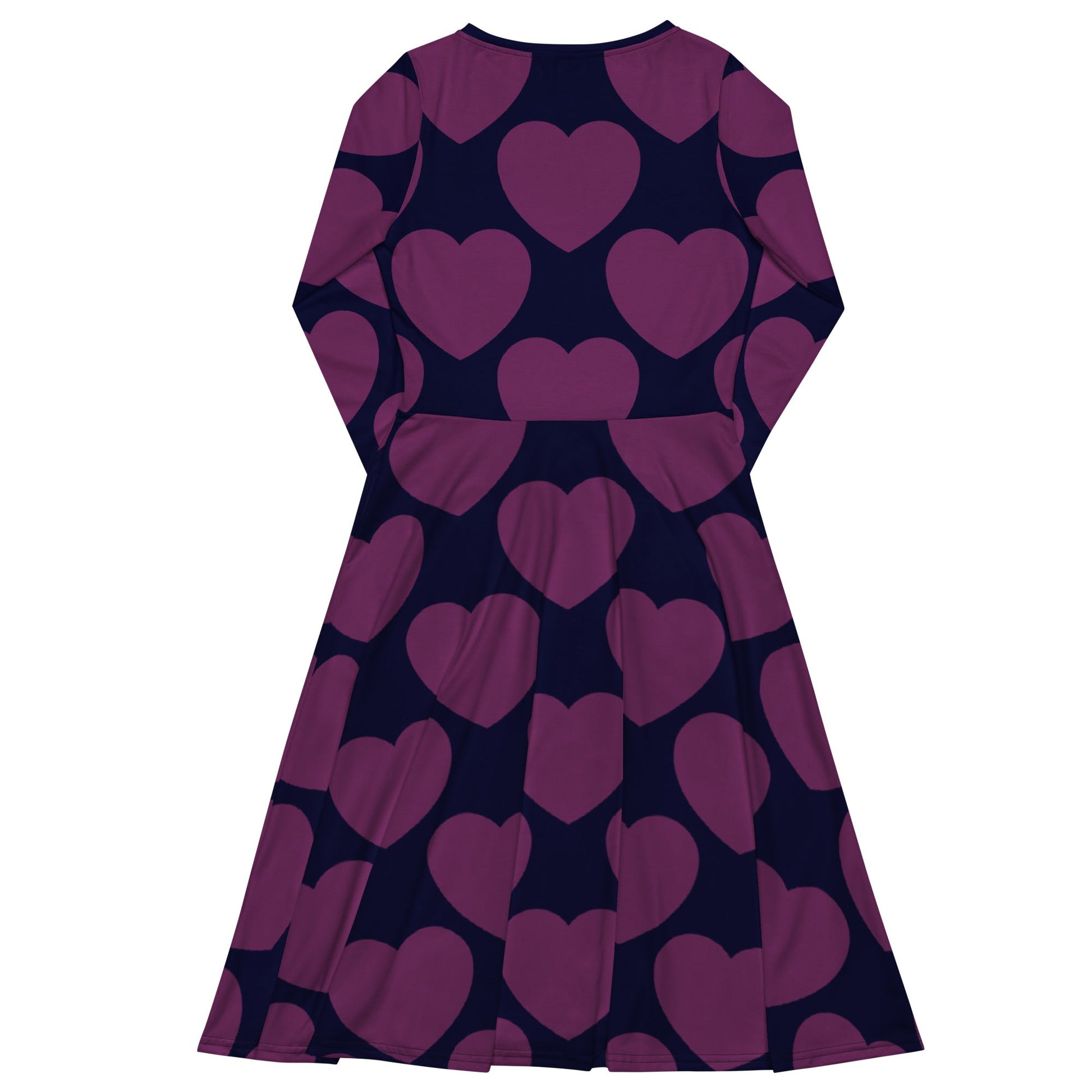 ELLIE LOVE plum - Midi Dress With Pockets - SHALMIAK