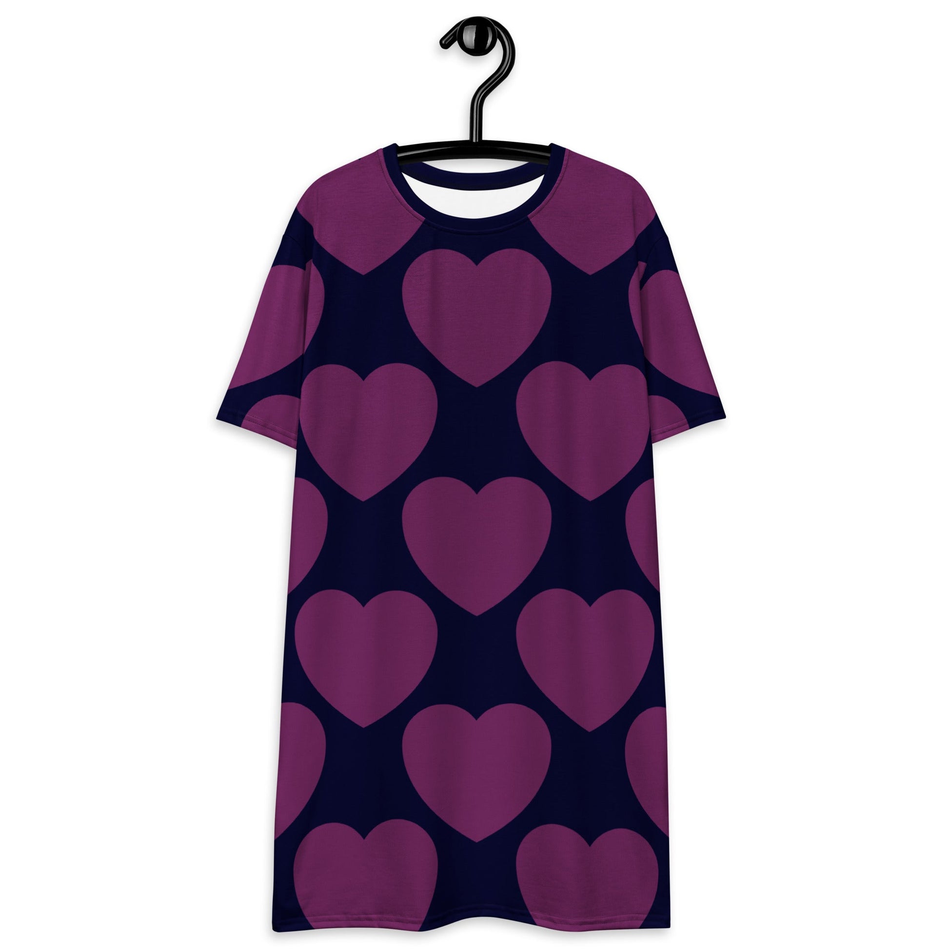 ELLIE LOVE plum - T-Shirt Dress - SHALMIAK