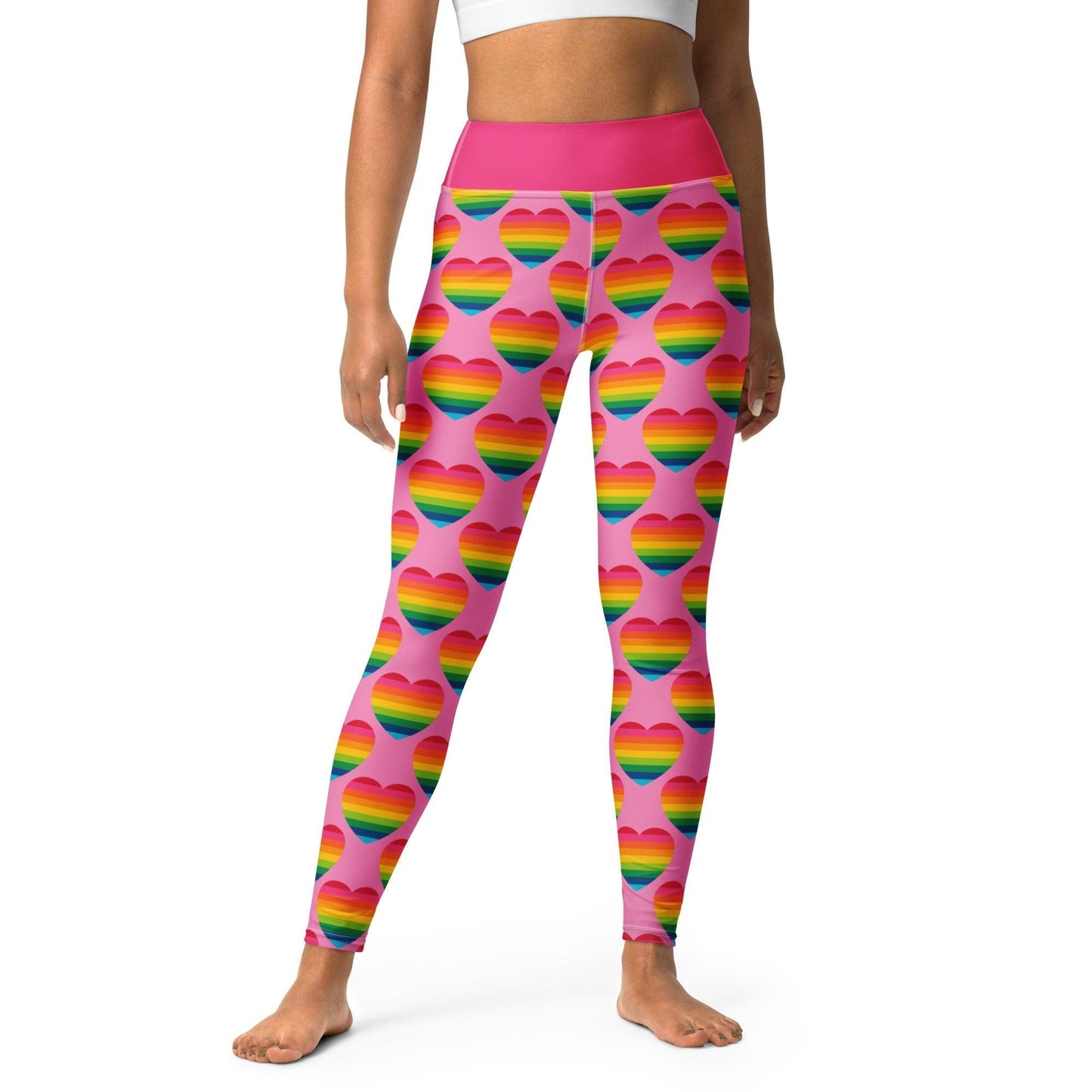 ELLIE LOVE rainbow pink - 2 - Yoga Leggings - SHALMIAK