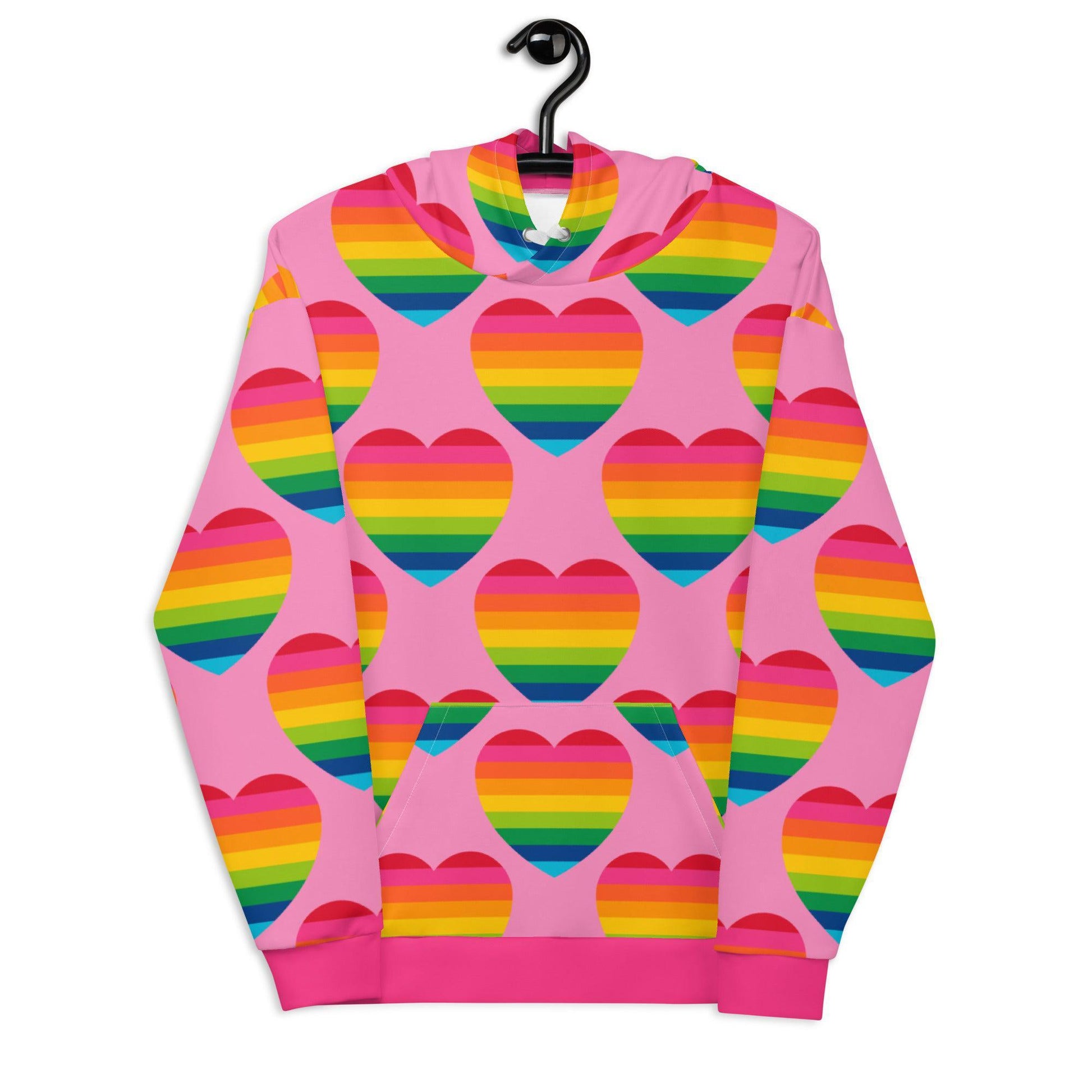 ELLIE LOVE rainbow pink - Hoodie - SHALMIAK