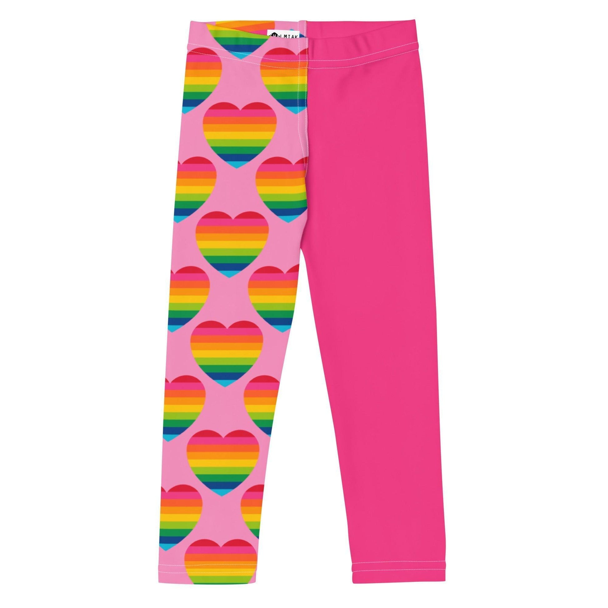ELLIE LOVE rainbow pink - Kids' Leggings - SHALMIAK