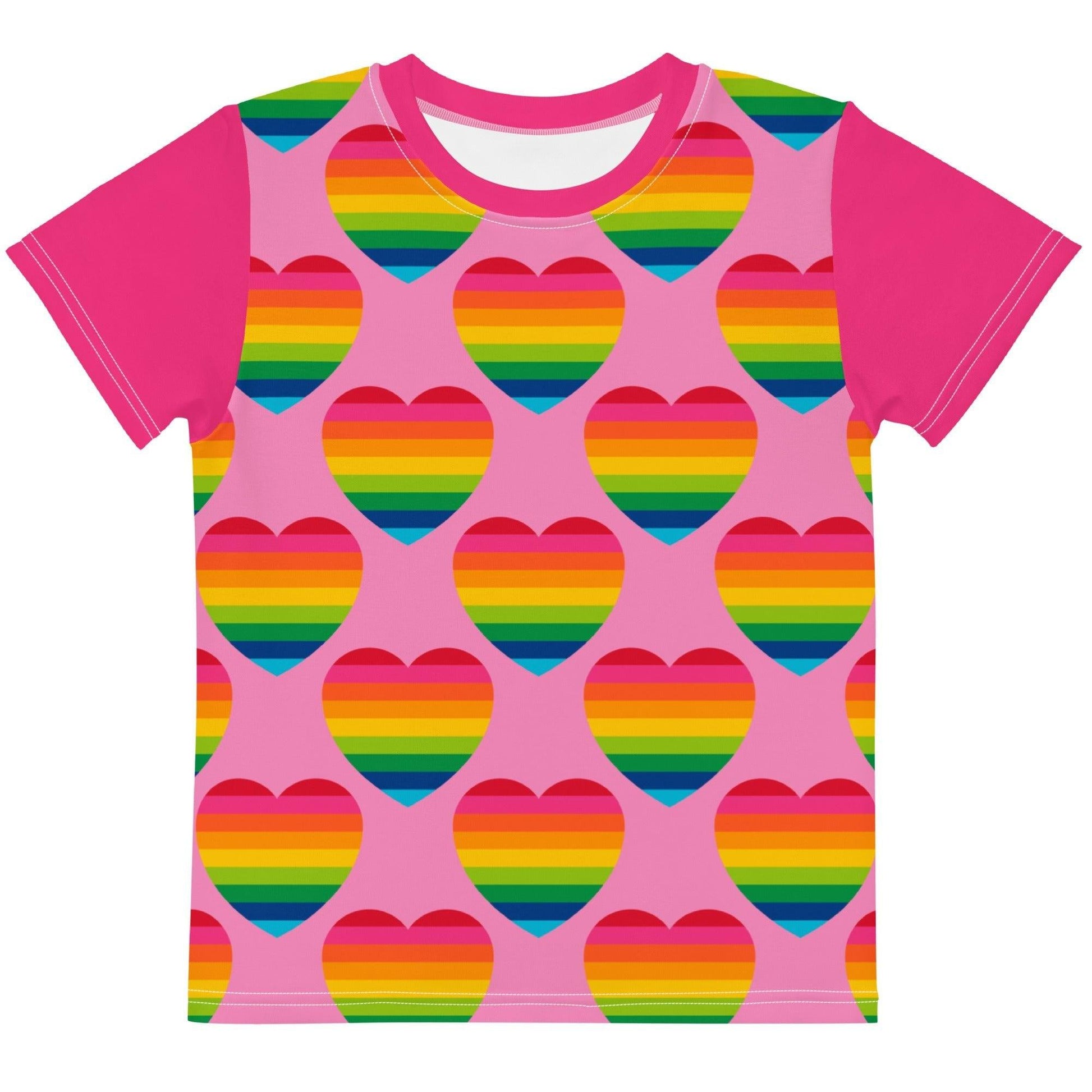ELLIE LOVE rainbow pink - Kids' T-Shirt - SHALMIAK