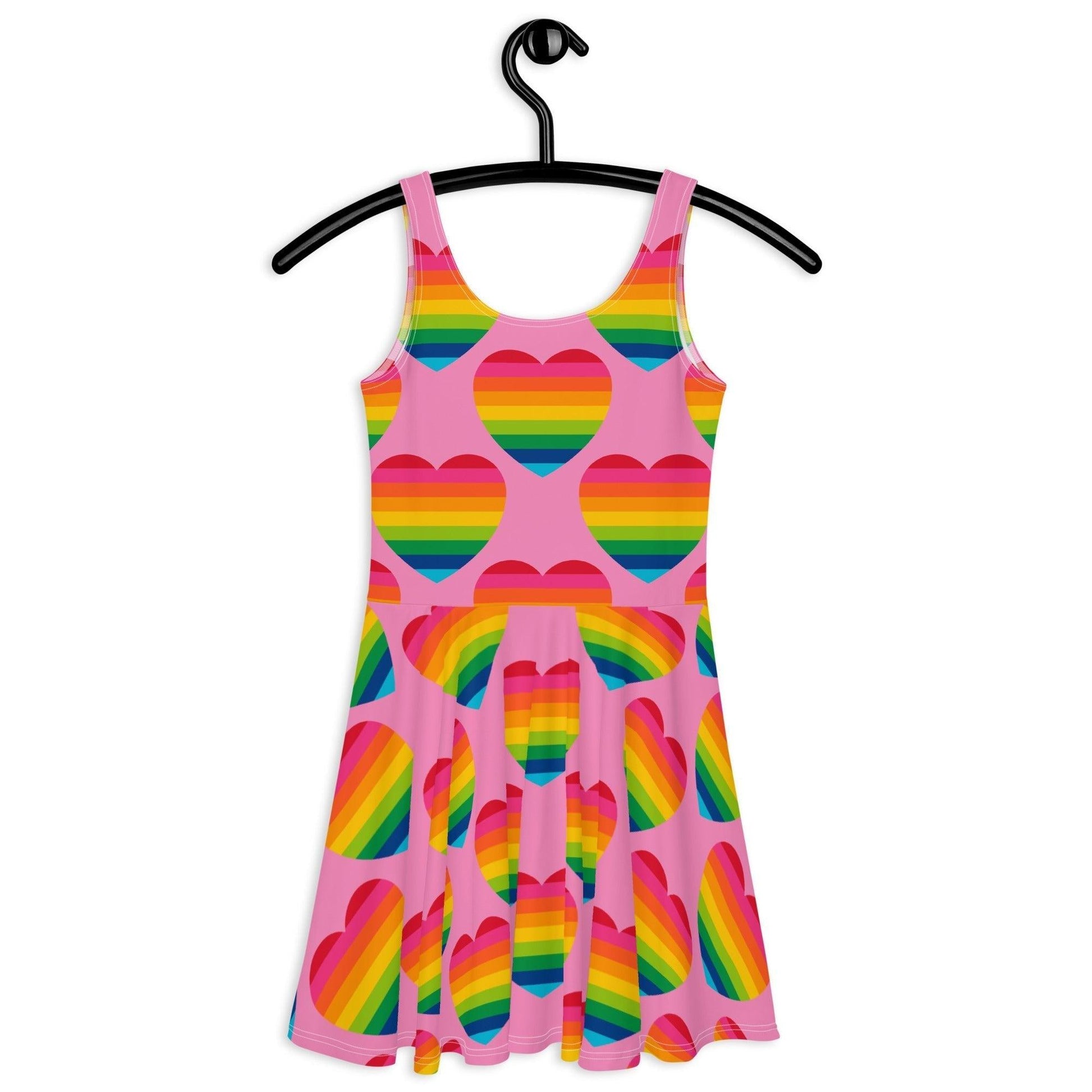 ELLIE LOVE rainbow pink - Skater Dress - SHALMIAK