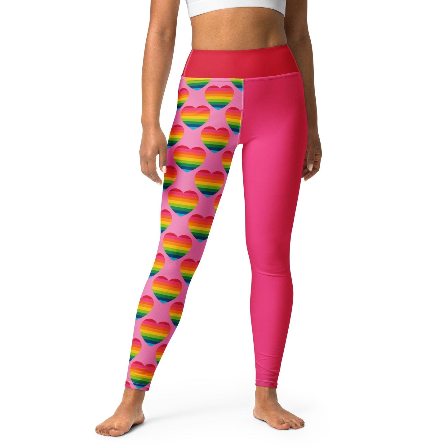 ELLIE LOVE rainbow pink - Yoga Leggings - SHALMIAK