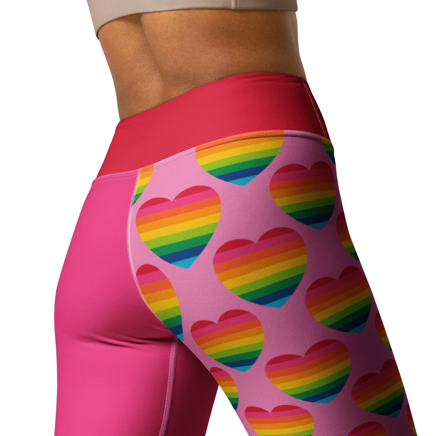 ELLIE LOVE rainbow pink - Yoga Leggings - SHALMIAK