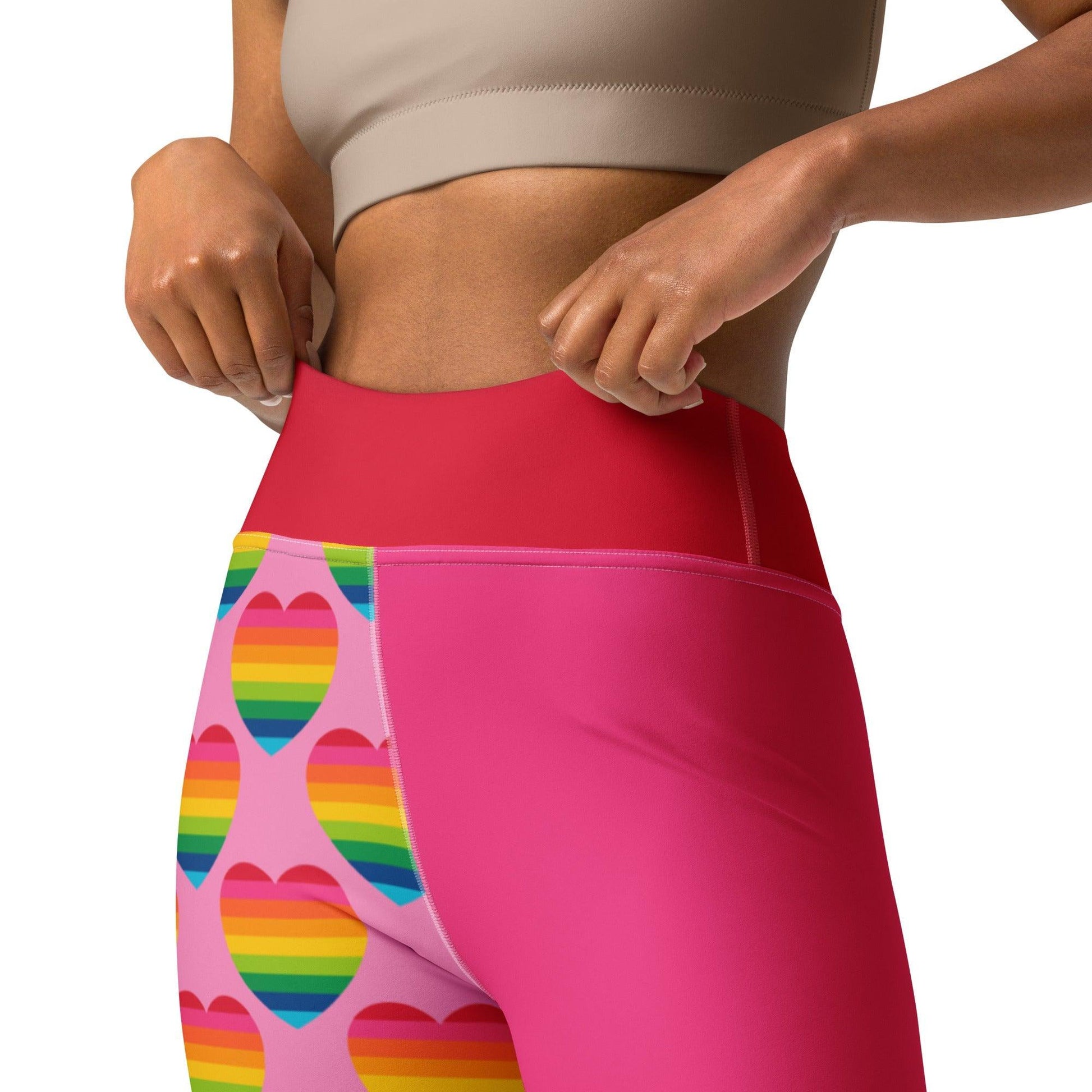 ELLIE LOVE rainbow pink - Yoga Leggings - SHALMIAK