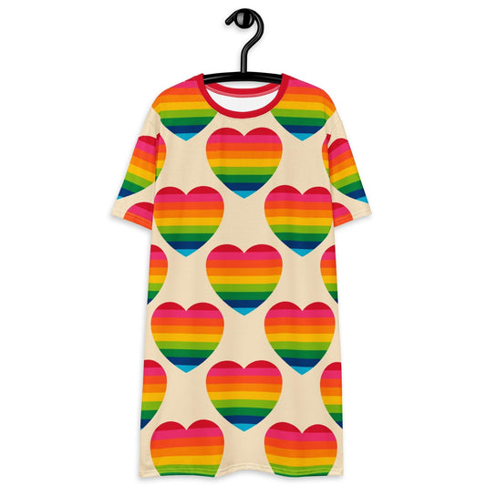 ELLIE LOVE rainbow - T-Shirt Dress - SHALMIAK