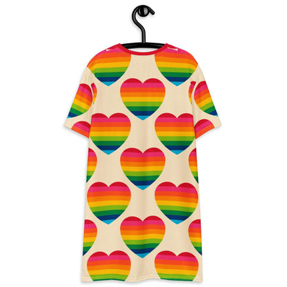 ELLIE LOVE rainbow - T-Shirt Dress - SHALMIAK