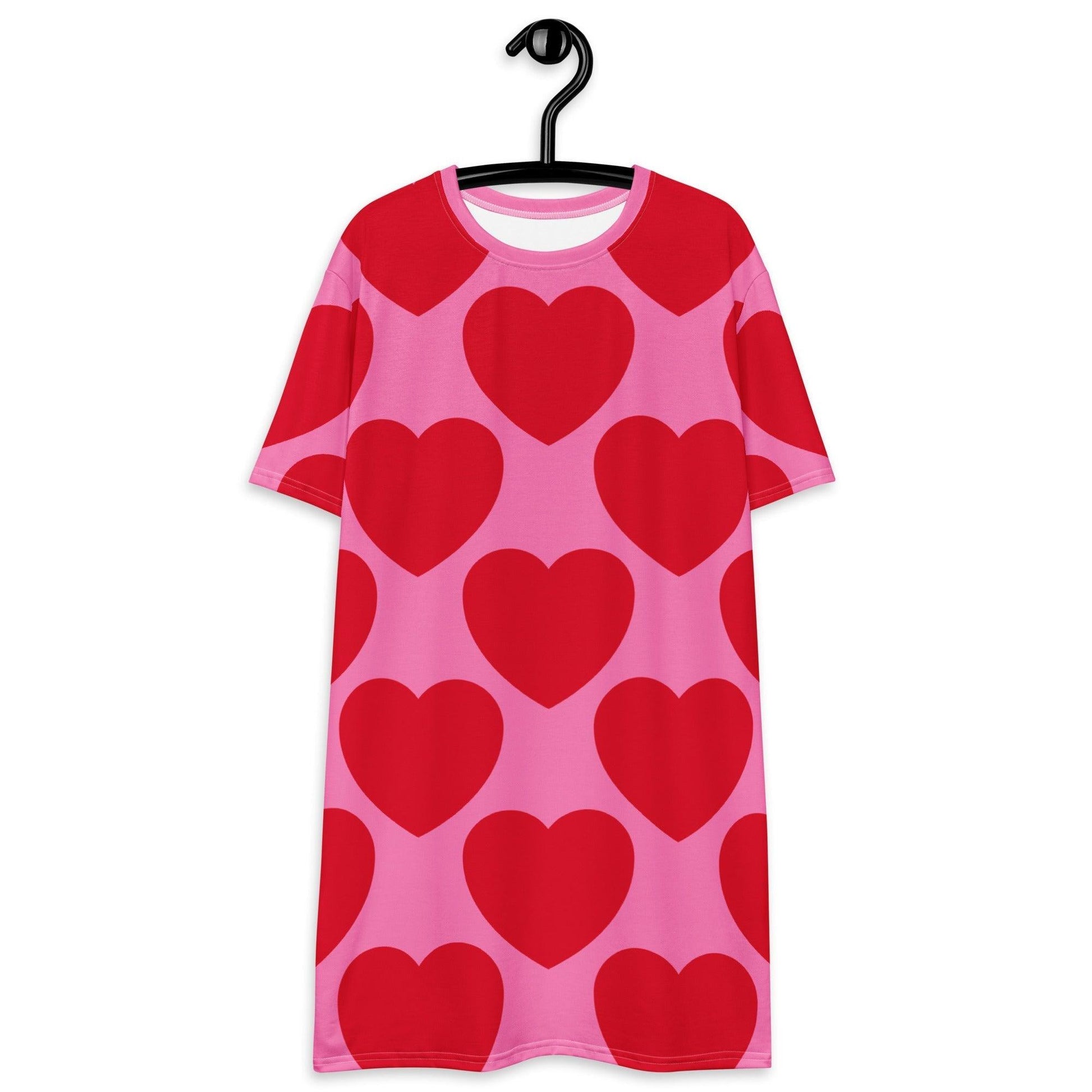 ELLIE LOVE red - T-Shirt Dress - SHALMIAK
