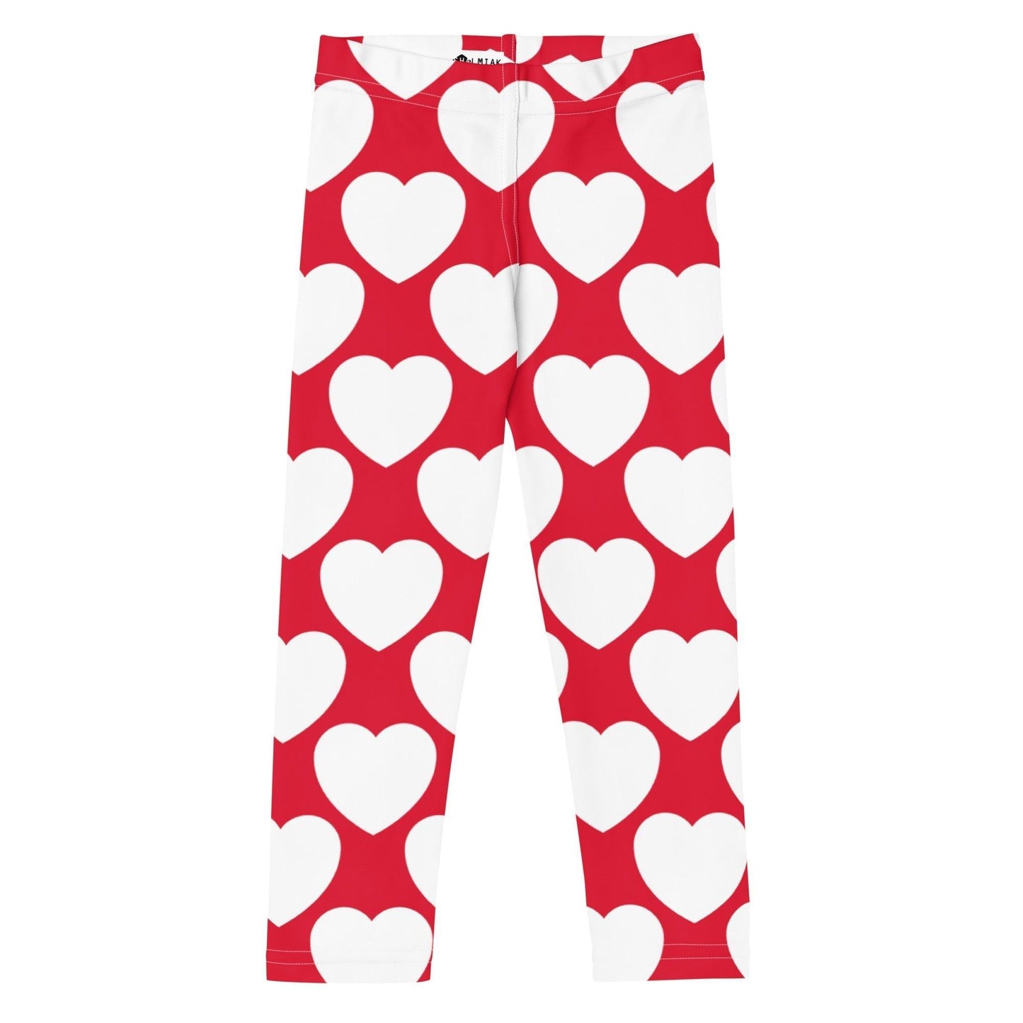 ELLIE LOVE red white - 2 - Kids' Leggings - SHALMIAK
