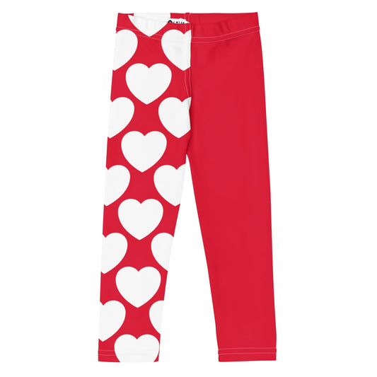 ELLIE LOVE red white - Kids' Leggings - SHALMIAK