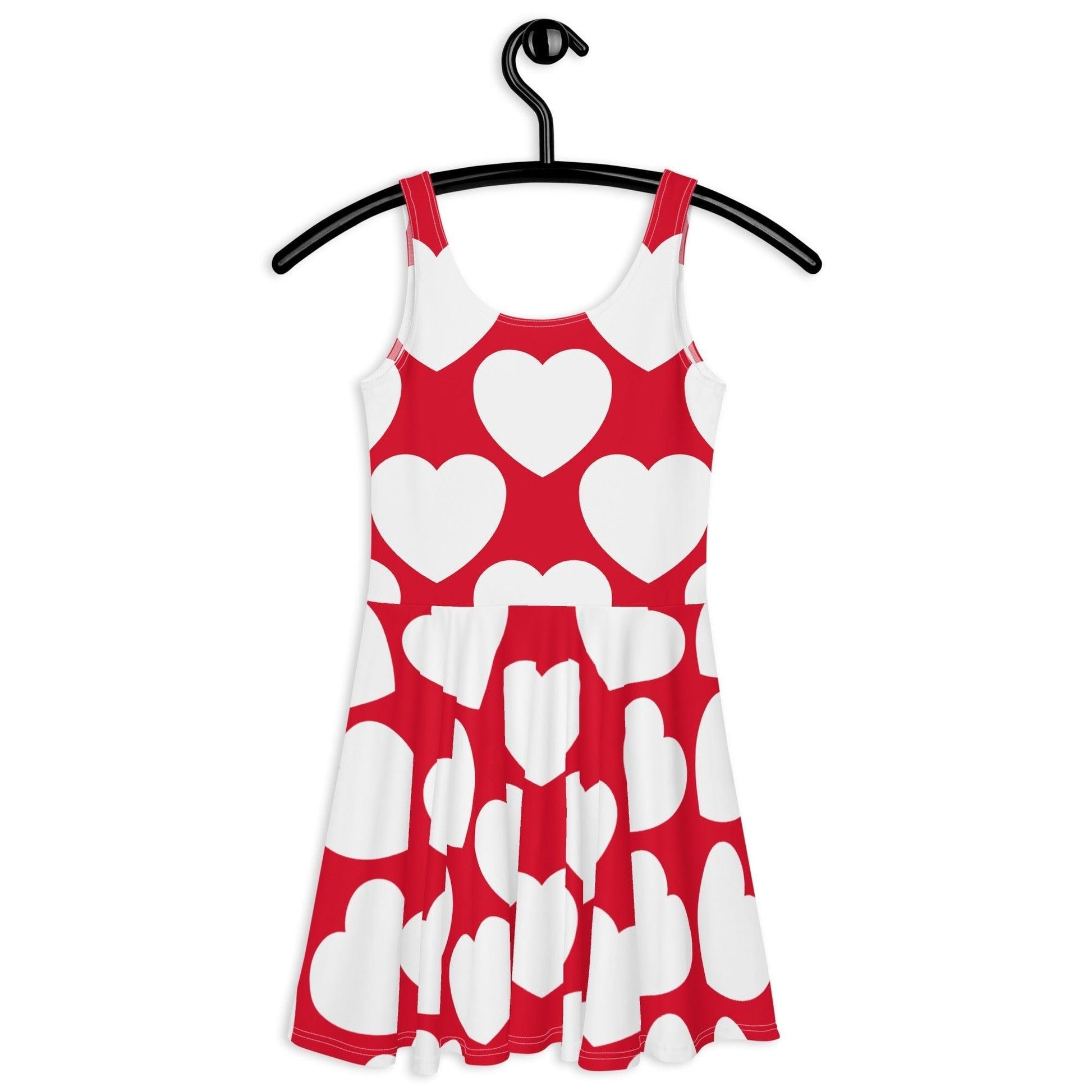 ELLIE LOVE red white - Skater Dress - SHALMIAK