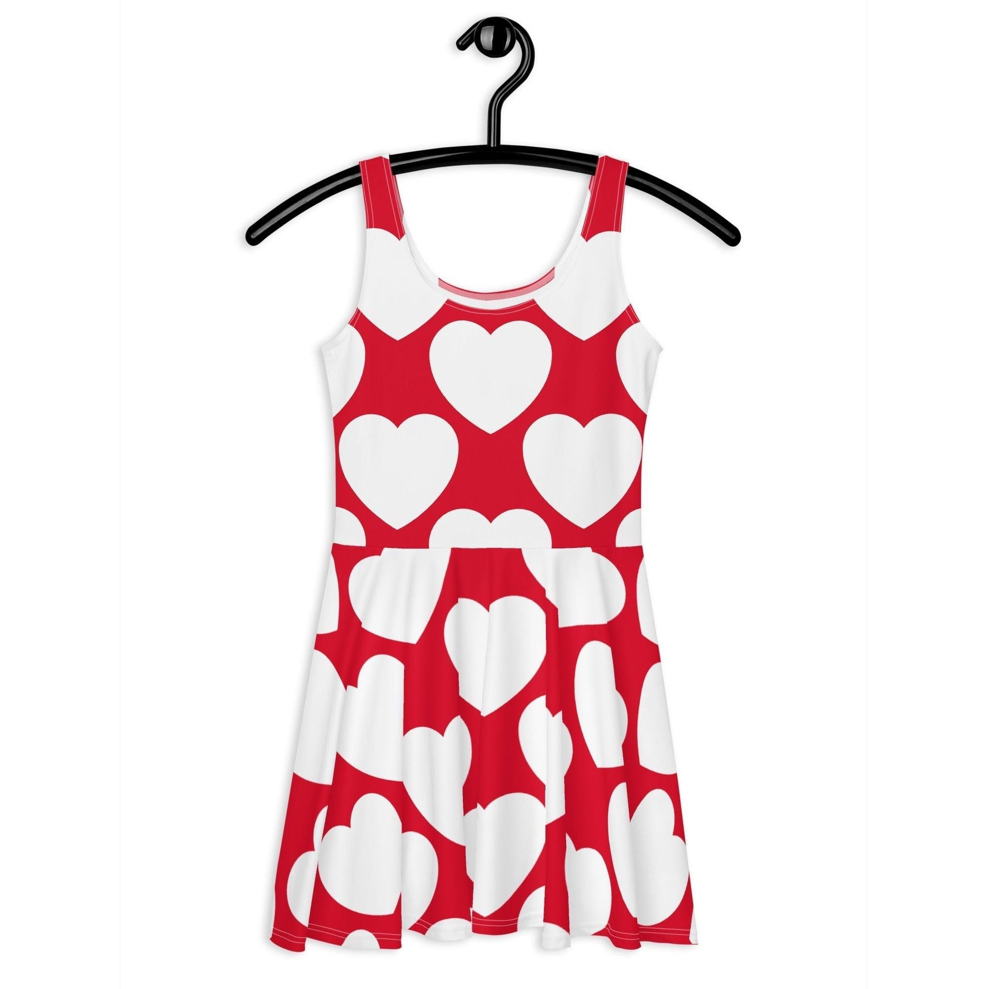 ELLIE LOVE red white - Skater Dress - SHALMIAK