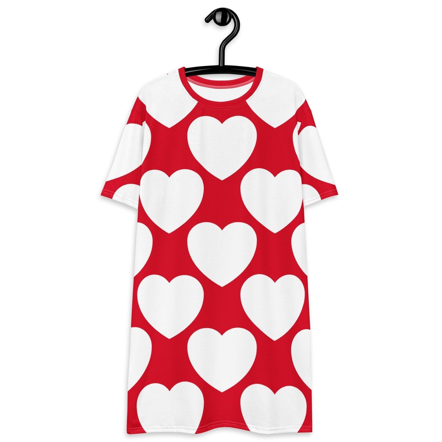 ELLIE LOVE red white - T-Shirt Dress - SHALMIAK