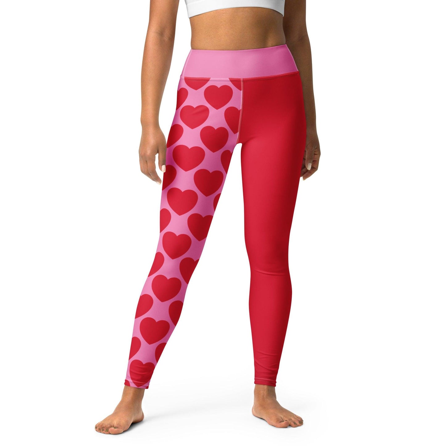 ELLIE LOVE red - Yoga Leggings - SHALMIAK