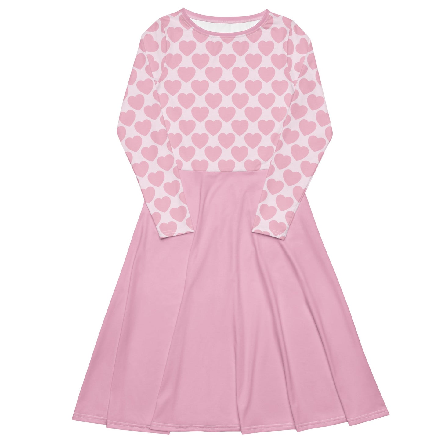 ELLIE LOVE tender pink - Midi Dress With Pockets - SHALMIAK