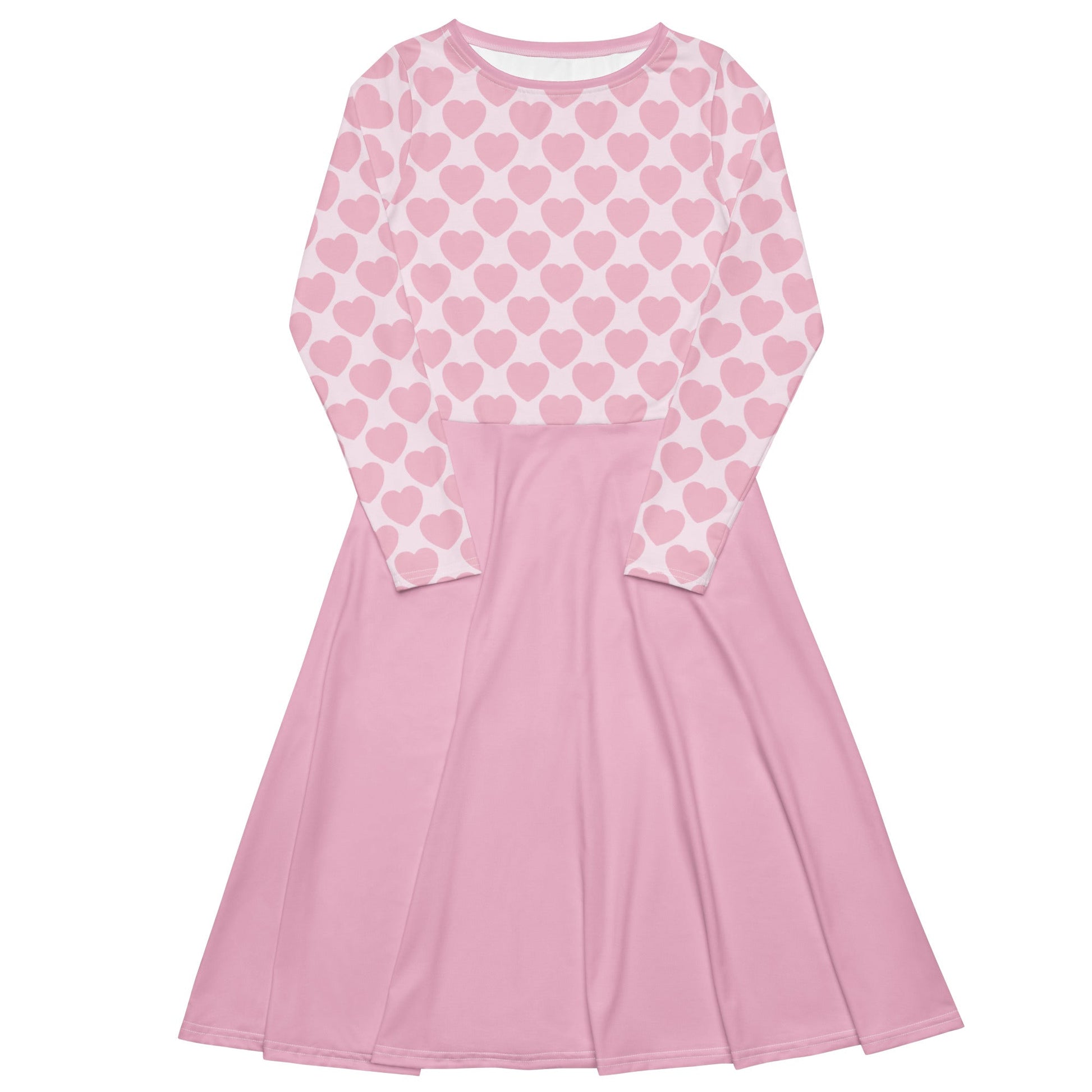 ELLIE LOVE tender pink - Midi Dress With Pockets - SHALMIAK