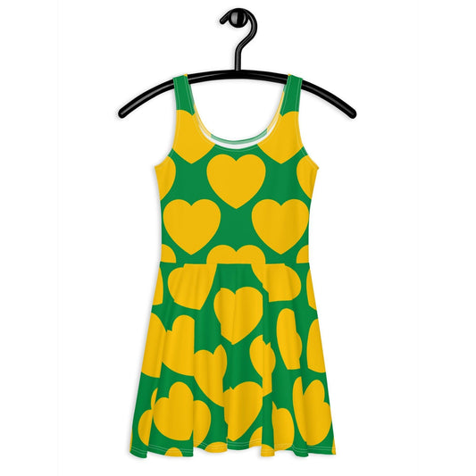 ELLIE LOVE yellow green - Skater Dress - SHALMIAK