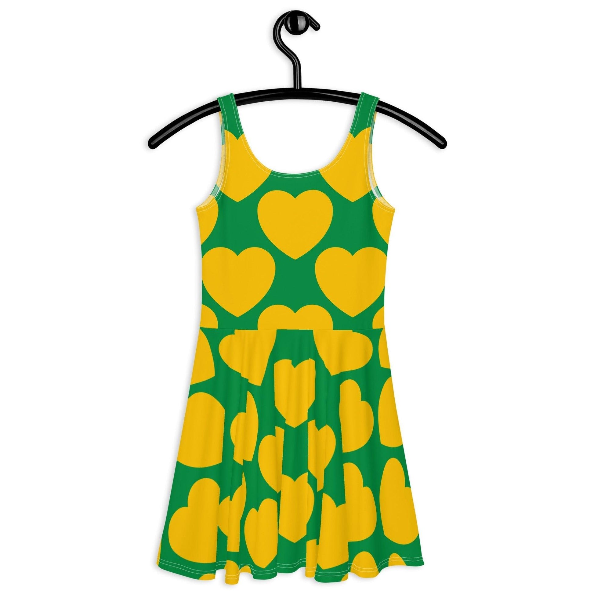 ELLIE LOVE yellow green - Skater Dress - SHALMIAK