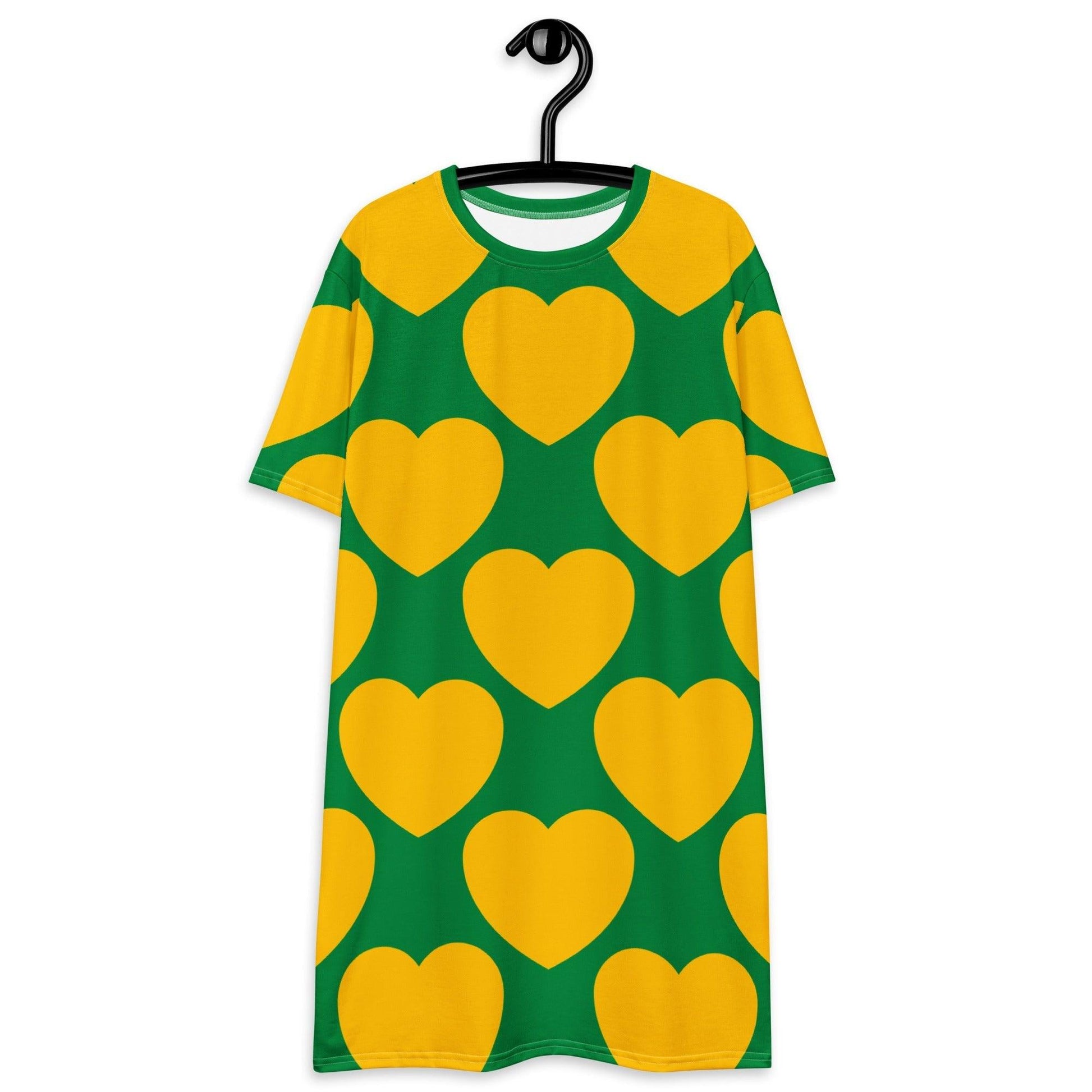 ELLIE LOVE yellow green - T-Shirt Dress - SHALMIAK